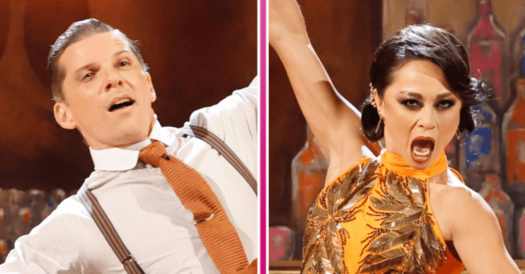 Nigel Harman and Katya Jones dancing on Strictly