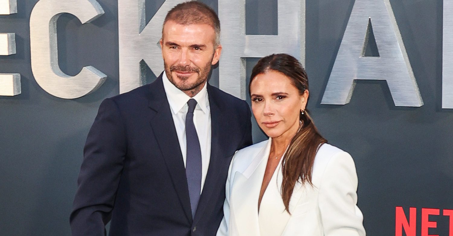 David and Victoria Beckham at a red carpet event