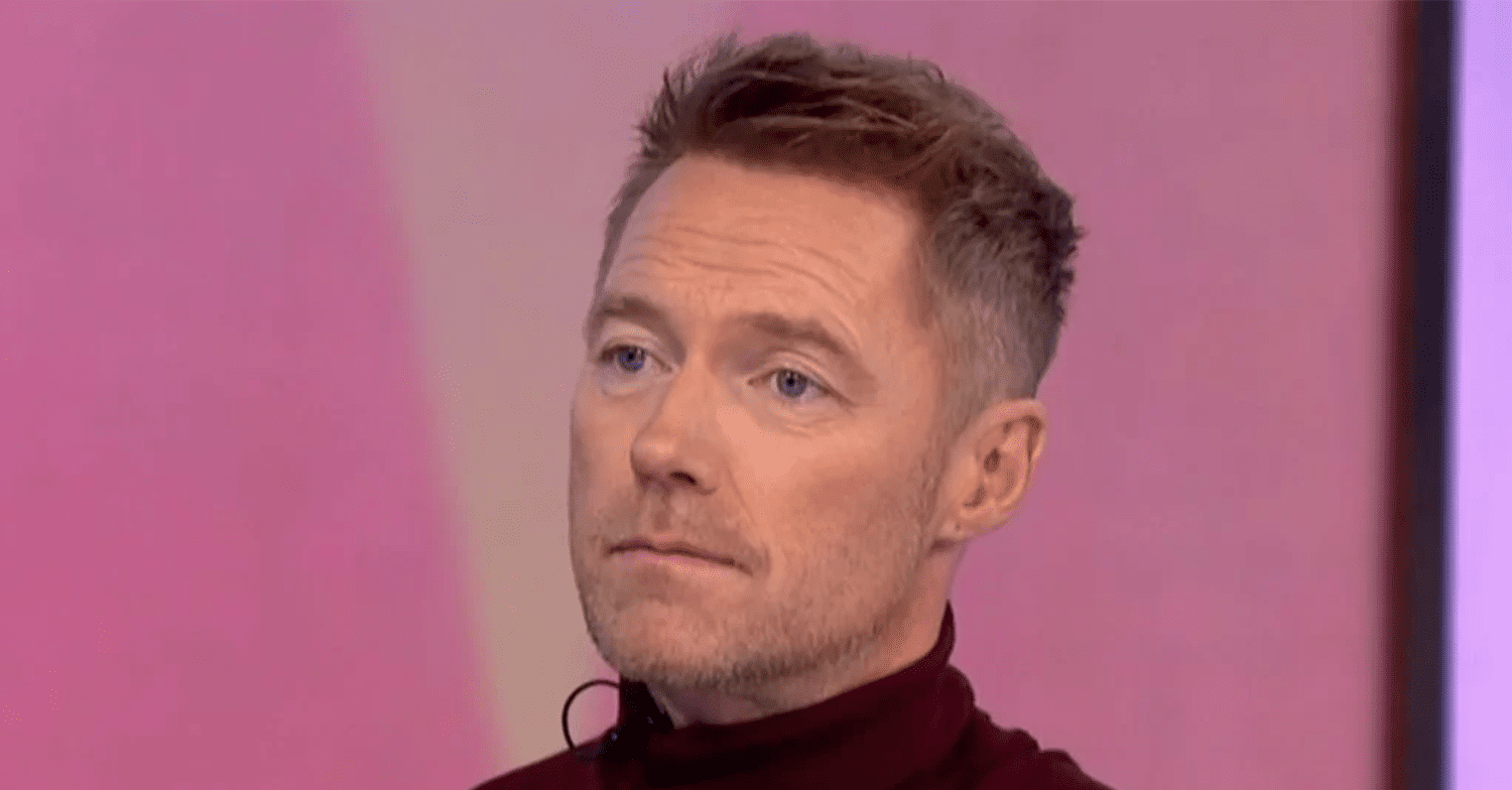 Ronan Keating looking sad on Loose Women today