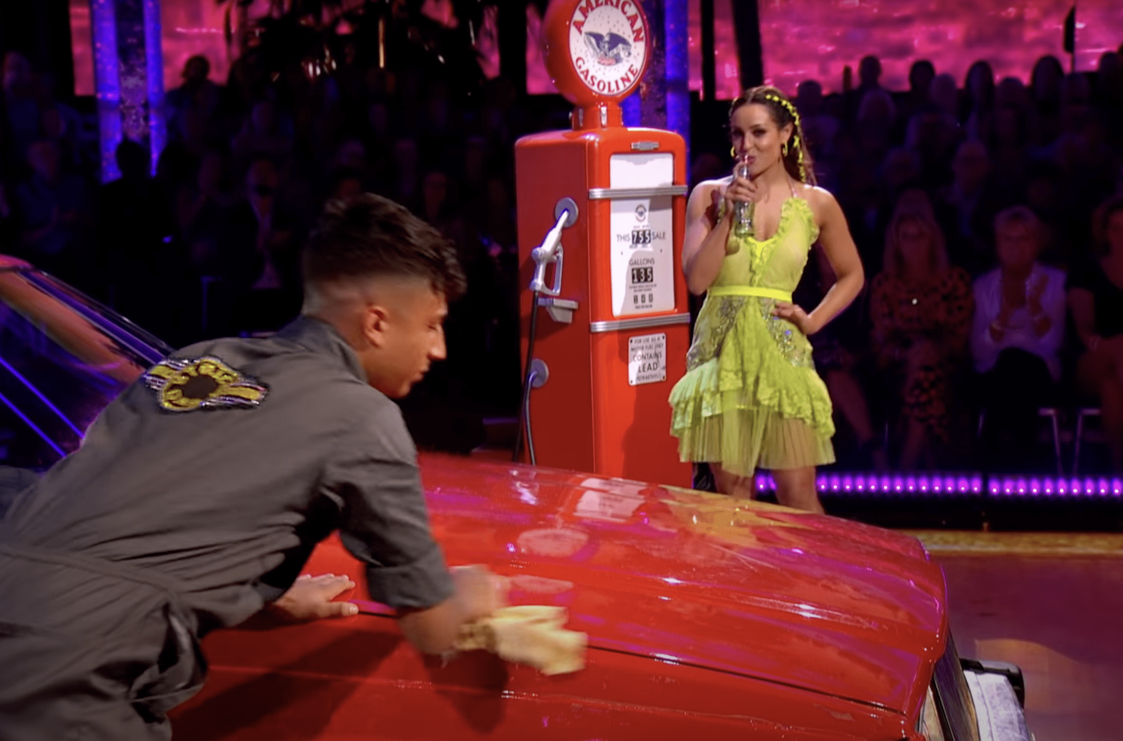 Amy Dowden and Karim Zeroual on Strictly Come Dancing screengrab