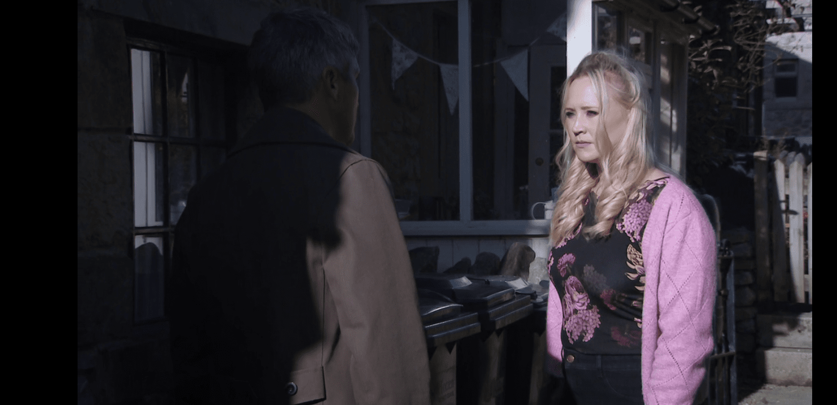Emmerdale: Tracy and Nate have a tense discussion