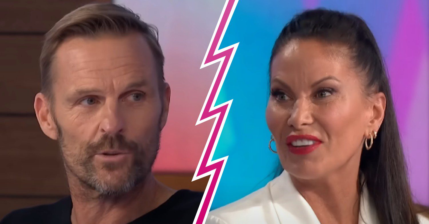 Sharon and Elliott from MMYD bordered by 'split' logo (Credit: ITV/YouTube/Composite: ED!)