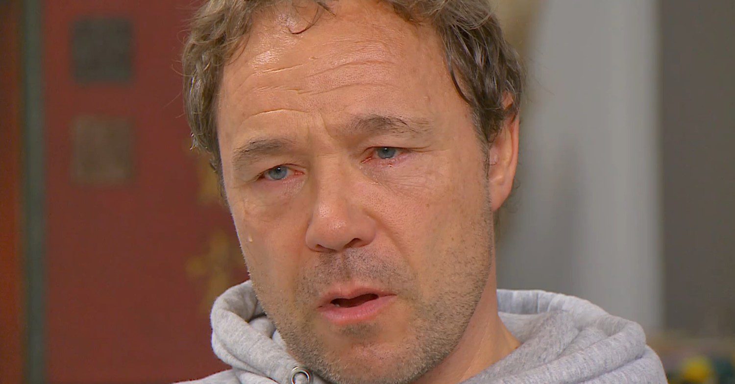 Stephen Graham crying Celeb Gogglebox