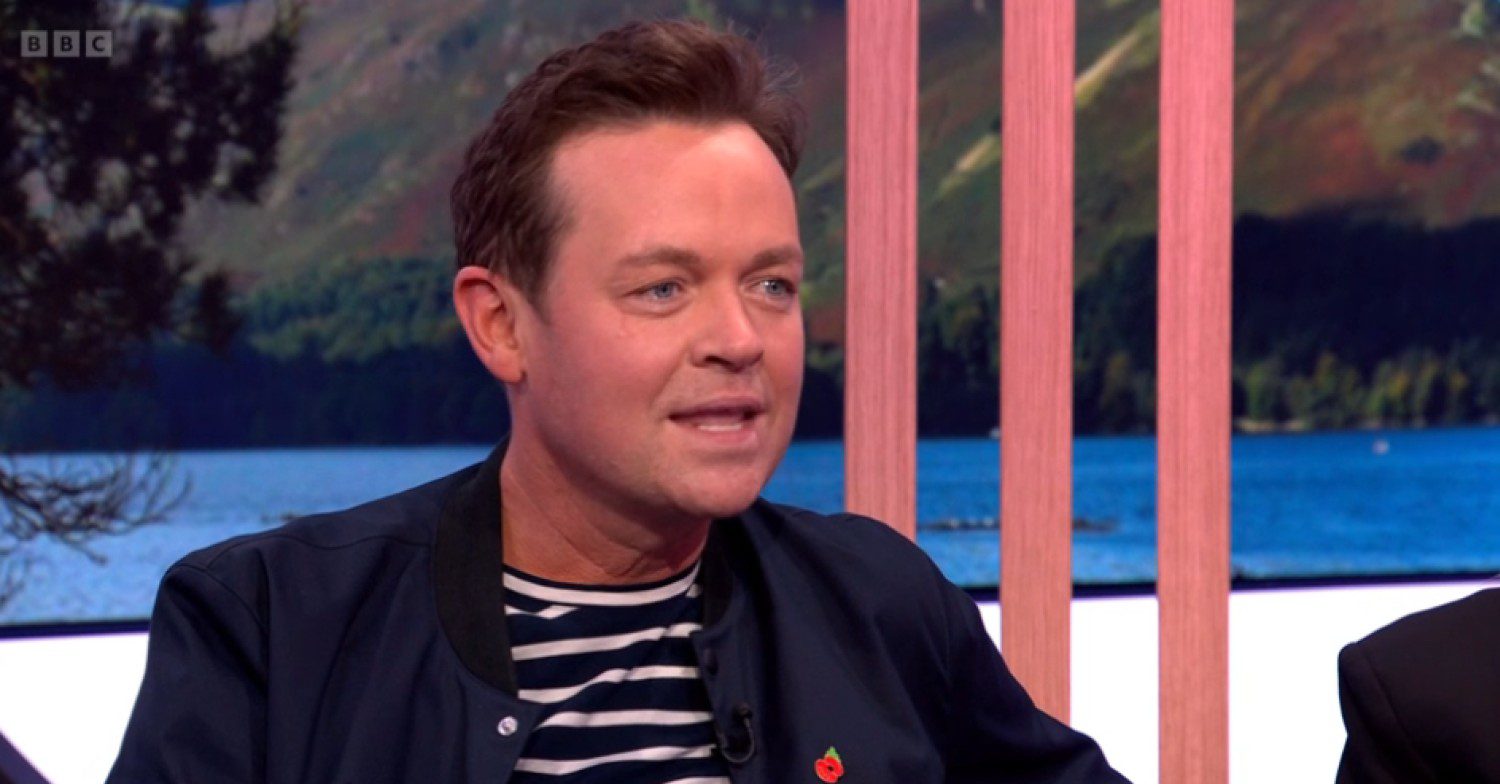 Stephen Mulhern talking on The One Show
