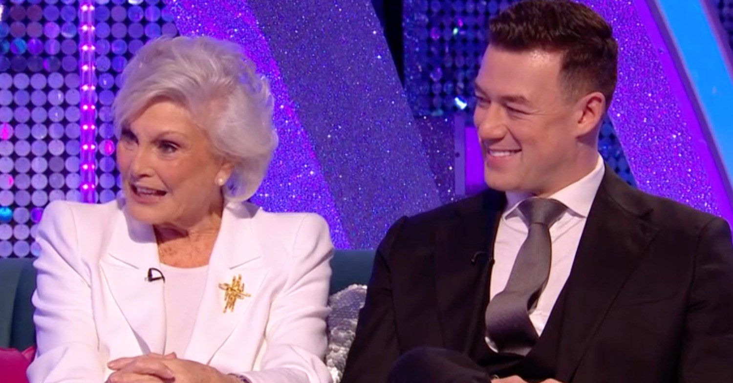 Angela Rippon and Kai Widdrington Strictly Come Dancing