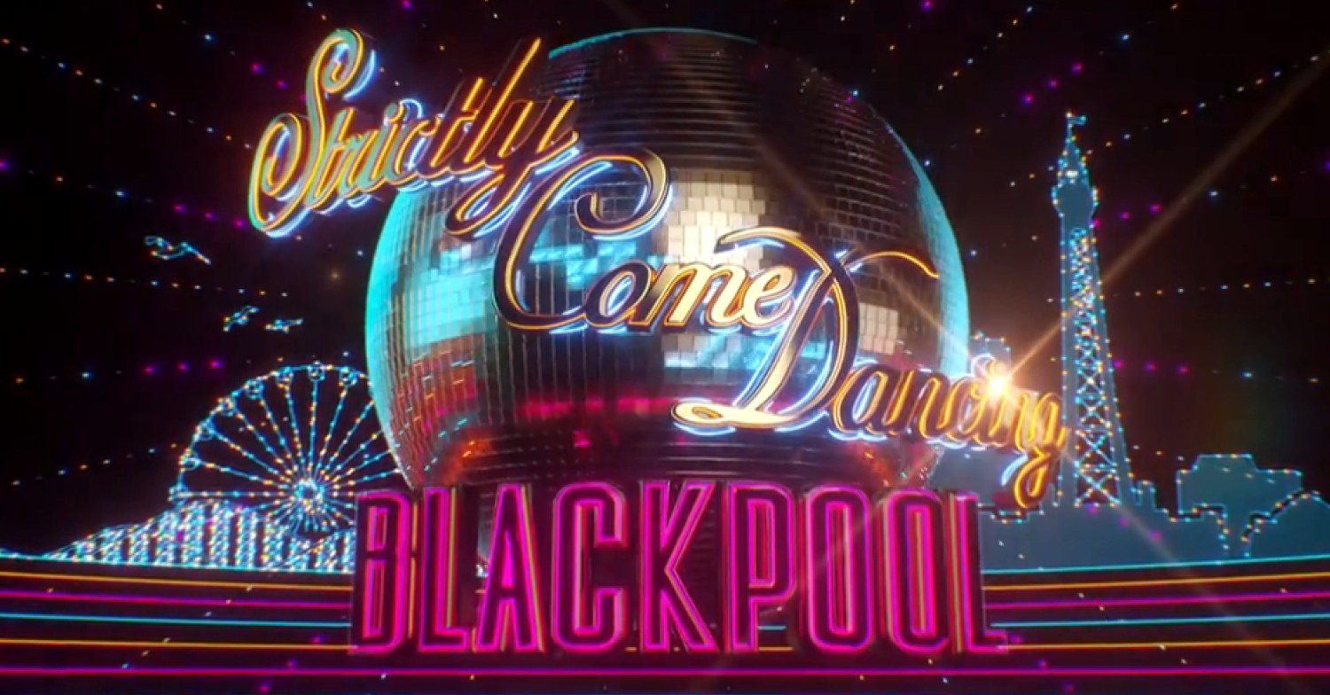 The Blackpool title card from Strictly Come Dancing
