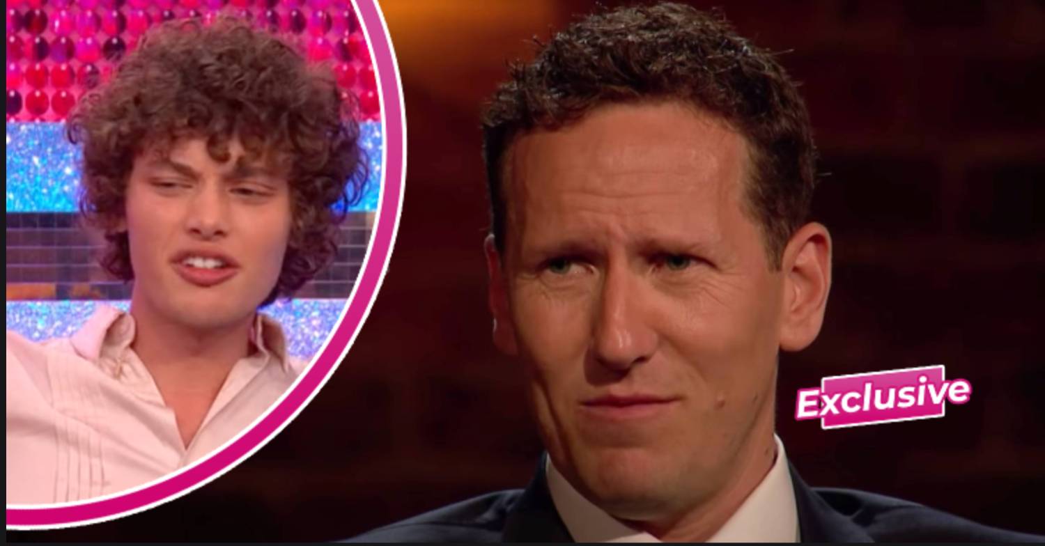 Strictly star Bobby Brazier looks unimpressed, Brendan Cole frowns