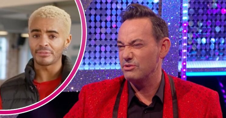 Layton Williams looks sad, Craig Revel Horwood pulls a face
