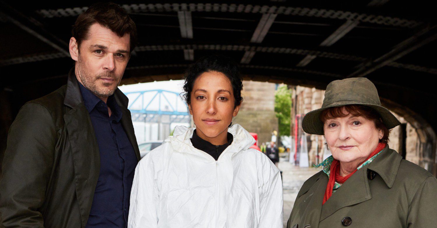 Vera, DS Healey and Dr Paula Bennett standing together