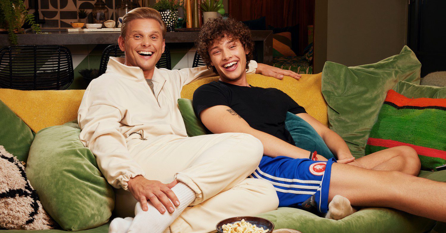 Jeff and Bobby Brazier on Celebrity Gogglebox