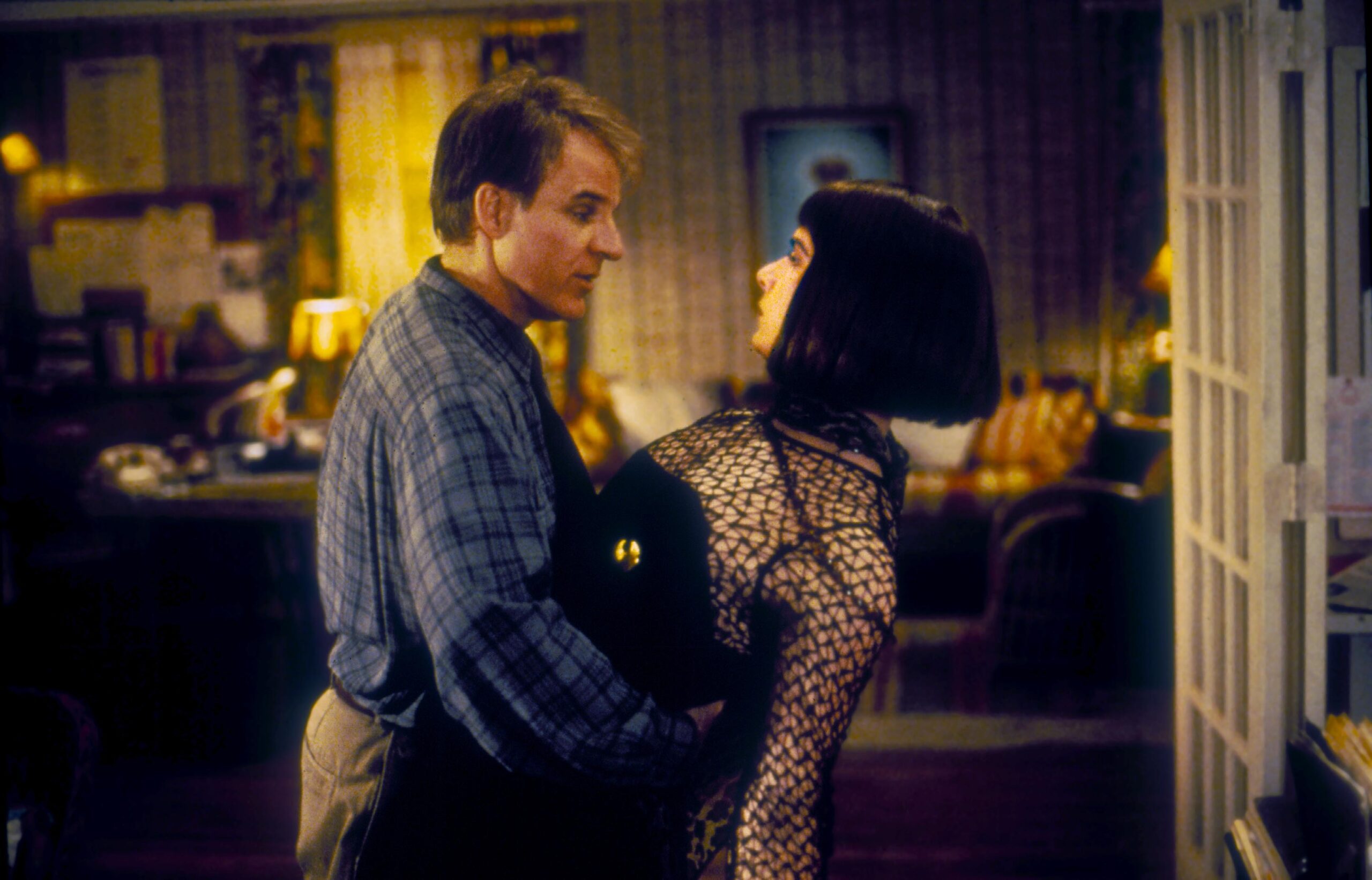 Steve Martin and Liev Schreiber dancing the tango in Mixed Nuts (1995)