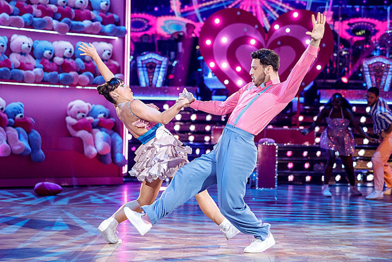 ellie leach and vito coppola performing a Charleston 