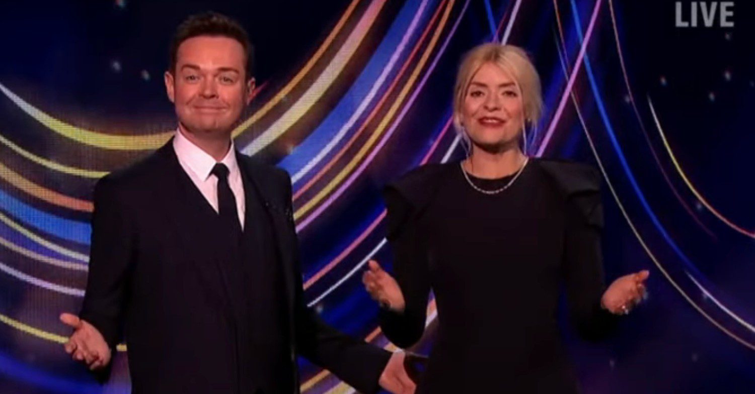 Stephen Mulhern and Holly Willoughby on Dancing On Ice