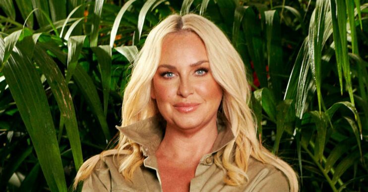 Josie Gibson smiling in I'm A celebrity promo pic
