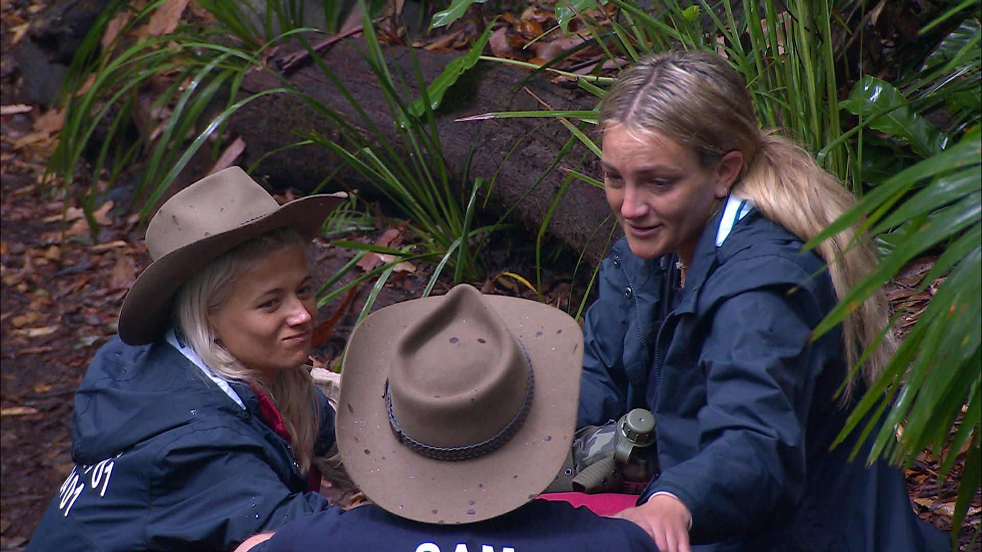 Danielle and Sam comfort tearful Jamie Lynn in I'm A Celebrity
