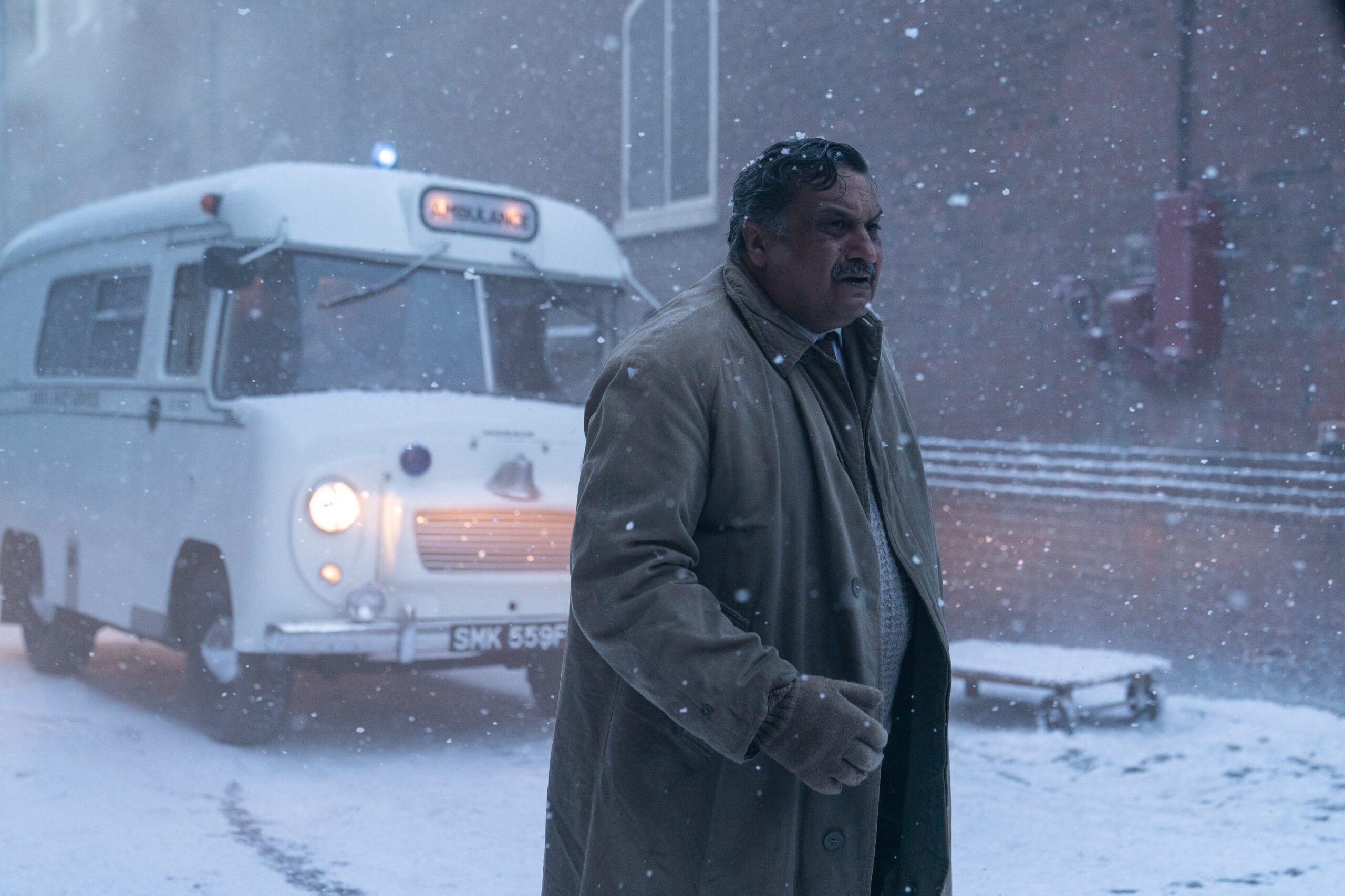 Kulvinder Ghir as Kulvir Sharma in the Call the Midwife Christmas Special 2023