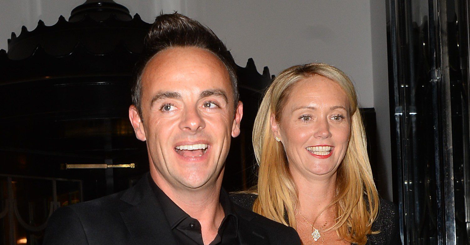 Ant McPartlin and his wife Anne-Marie smiling