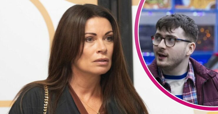 Carla looking worried on Coronation Street; inset, nephew Bobby (Credit: ITV/Composite: ED!)