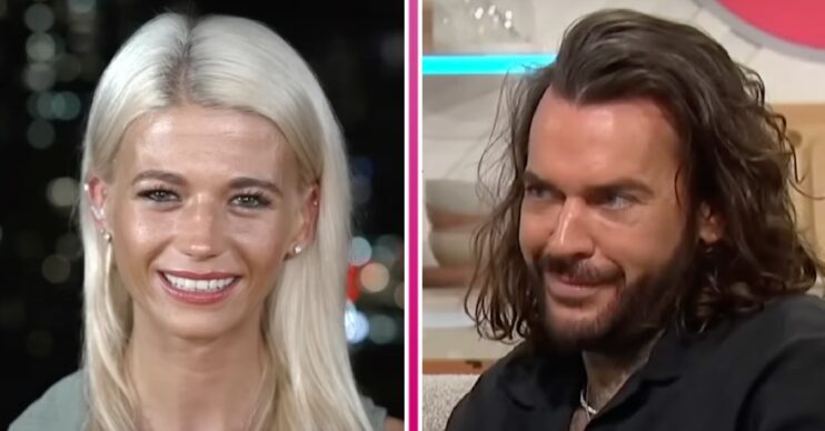 Danielle Harold and Pete Wicks smiling