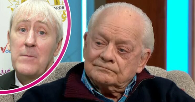 David Jason talking on Lorraine; inset, Nicholas Lyndhurst in an interview (Credit: ITV/YouTube/Composite: ED!)