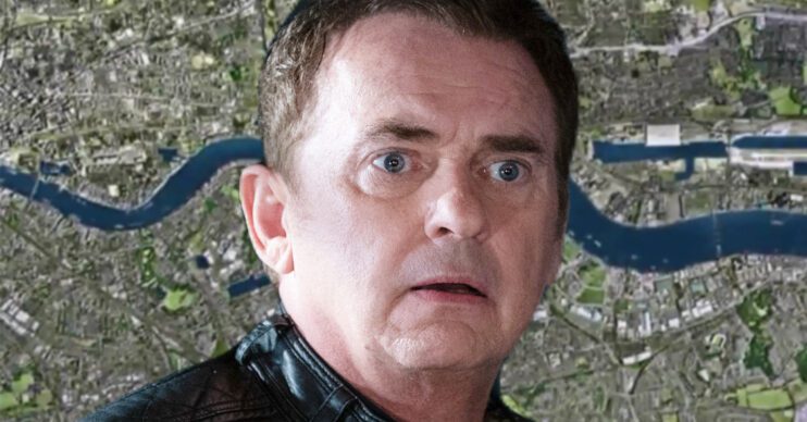 EastEnders' Alfie, the background of the Thames