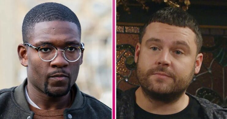 Composite image of Aaron and Ethan on Emmerdale (Credit: ITV/Composite: ED!)