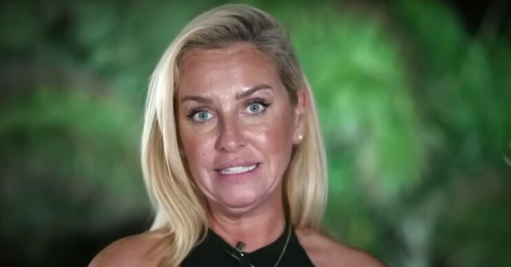 I'm A Celeb campmate Josie Gibson looks concerned