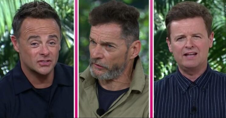Ant and Dec, as well as Fred Sirieix, look serious