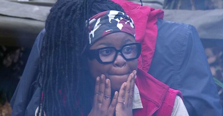 I'm A Celebrity campmate Nella Rose looks concerned