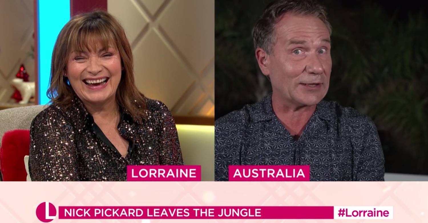 Lorraine laughs as she chats with Richard Arnold