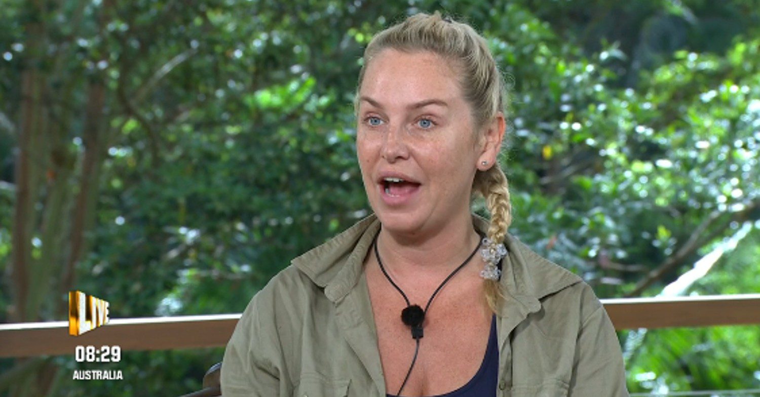 Josie Gibson talking in I'm A Celebrity interview