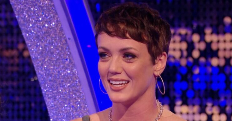 Lauren Oakley smiling on It Takes Two (Credit: BBC/Composite: ED!)