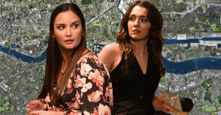 Lauren and Penny Branning on an EastEnders backdrop