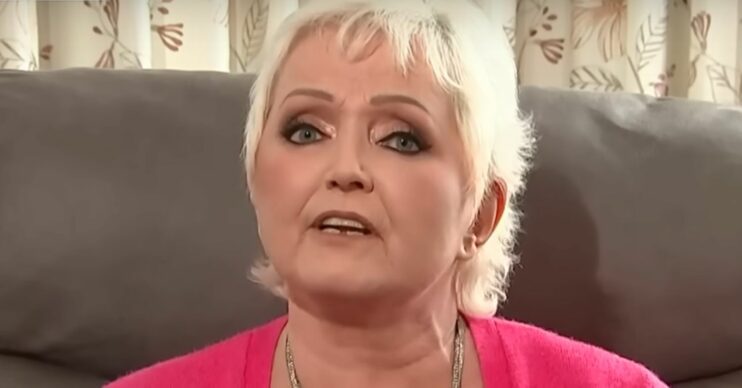 Linda Nolan being interviewed