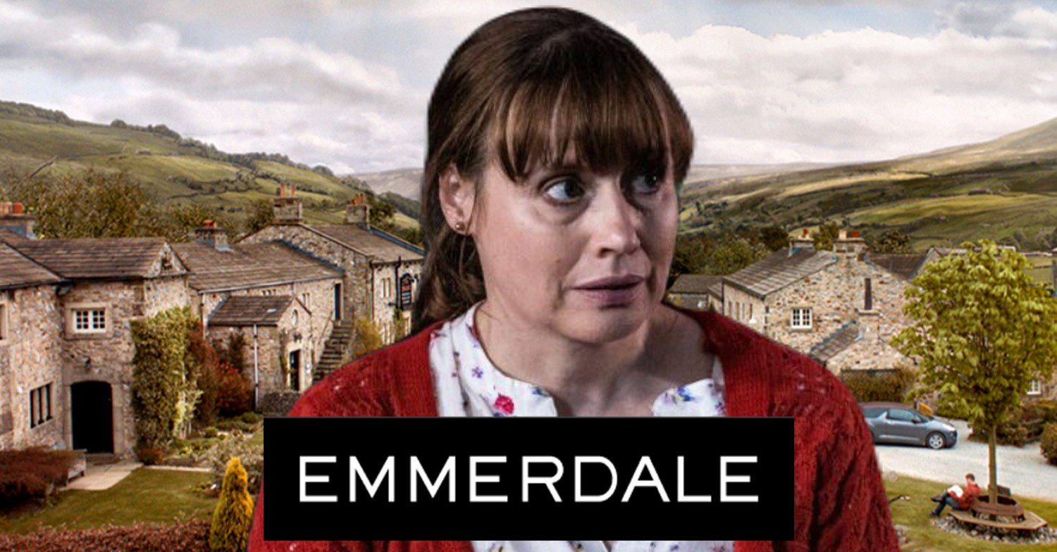 Lydia looks worried on Emmerdale (Credit: ITV/Composite: ED!)