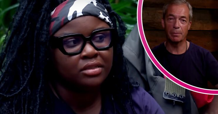Nigel Farage and Nella Rose on I'm A Celebrity
