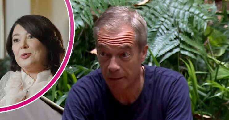 Nigel Farage with girlfriend in bubble