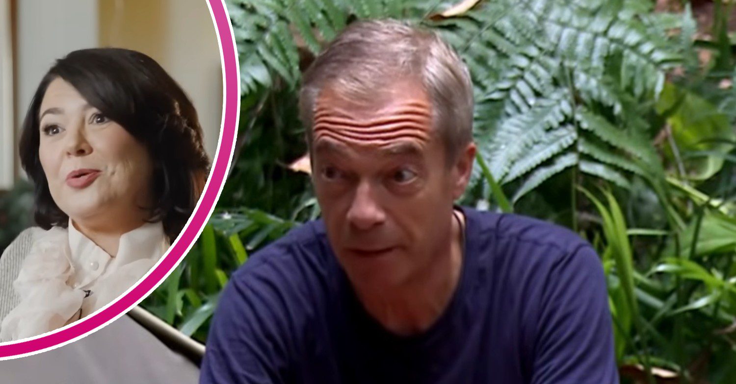 Nigel Farage with girlfriend in bubble