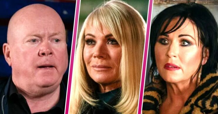 EastEnders comp image: Phil, Sharon and Kat