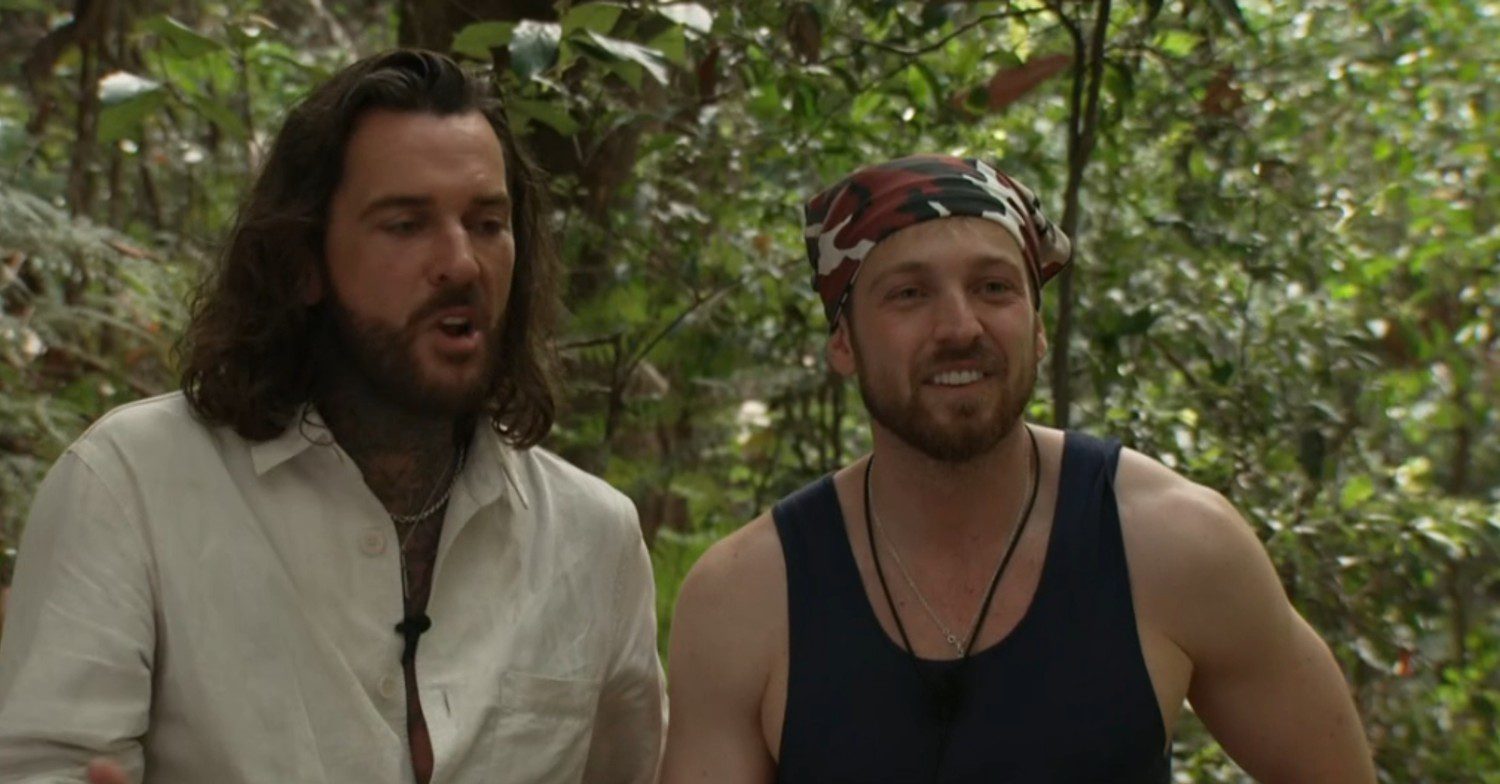 Sam Thompson and Pete on I'm A Celeb