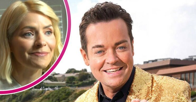 Stephen Mulhern smiling; inset, Holly Willoughby (Credit: ITV/YouTube/Composite: ED!)
