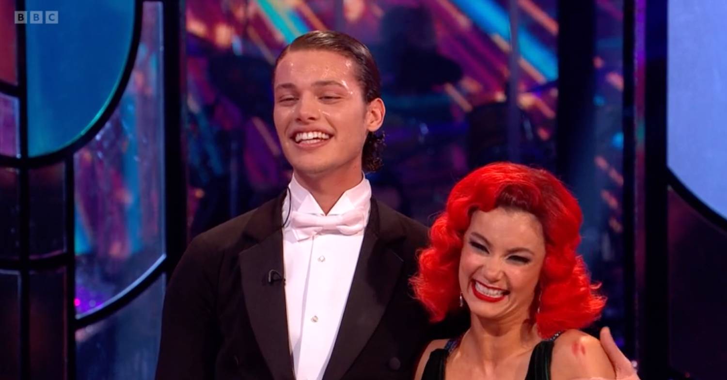 Strictly star Bobby Brazier beams