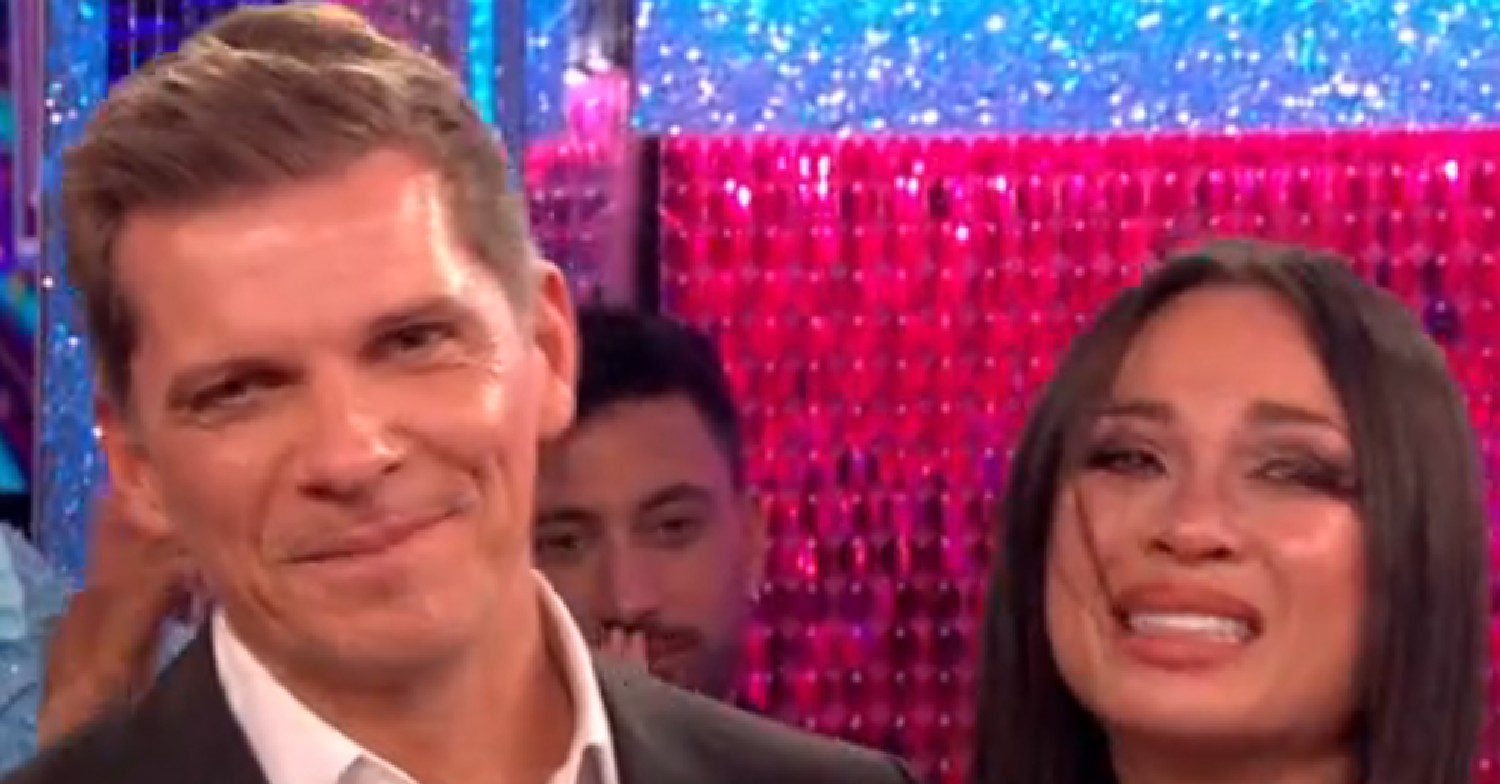 Nigel Harman and Katya Jones look upset on Strictly