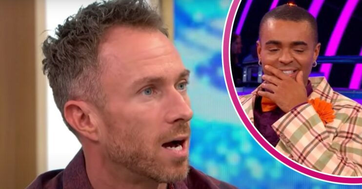 James Jordan is open-mouthed, Layton Williams looks amused