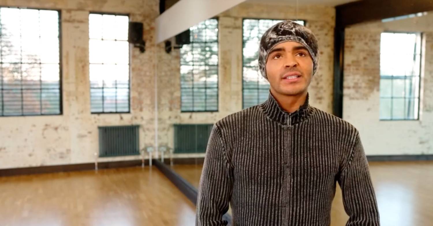 Layton Williams looks upwards