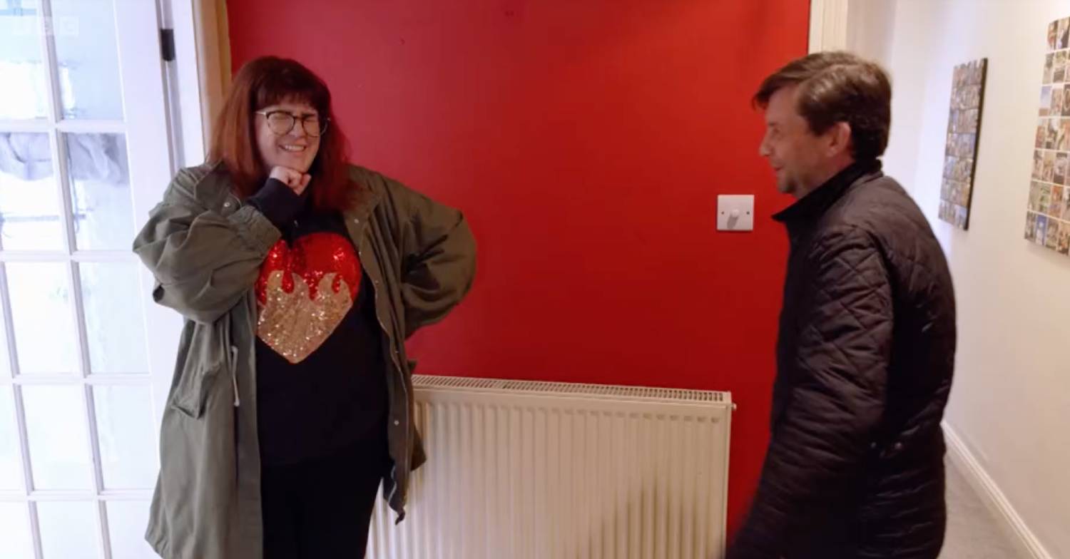 Jenny Ryan speaks with partner Thom Tuck