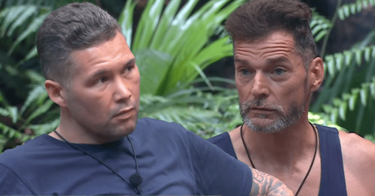 Tony Bellew and Fred Sirieix looking annoyed