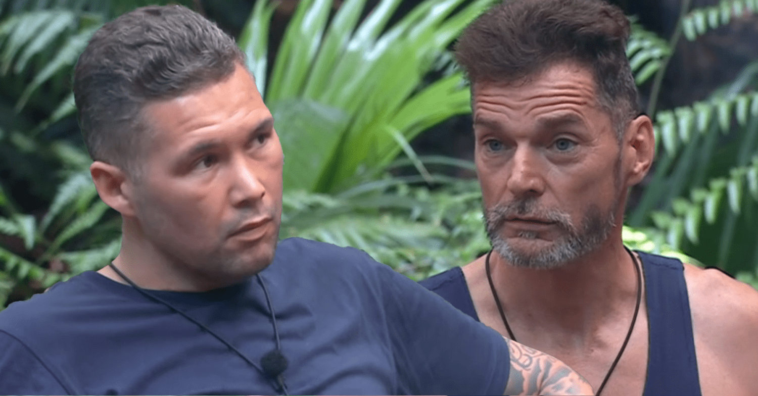 Tony Bellew and Fred Sirieix looking annoyed