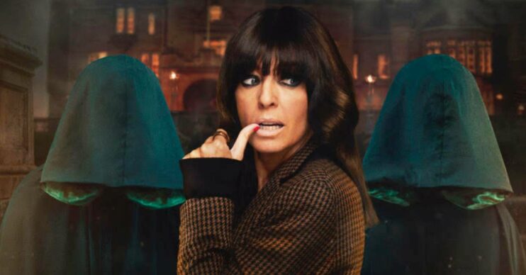 Claudia Winkleman poses