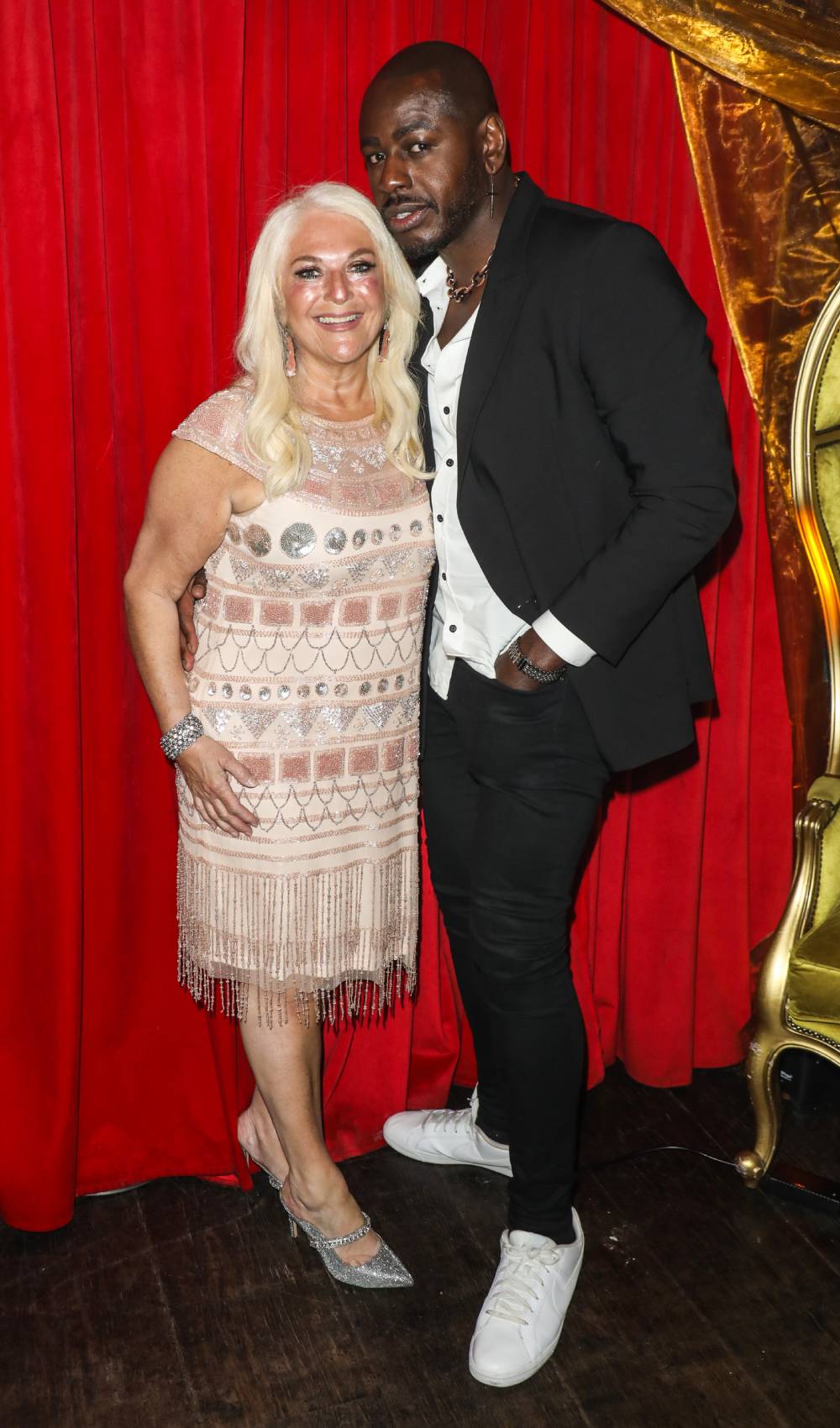 Vanessa Feltz and Ben Ofoedu pose for the camera